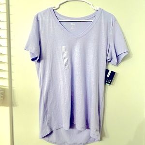 DSG women’s Large v-neck t-shirt. Light purple/ lilac